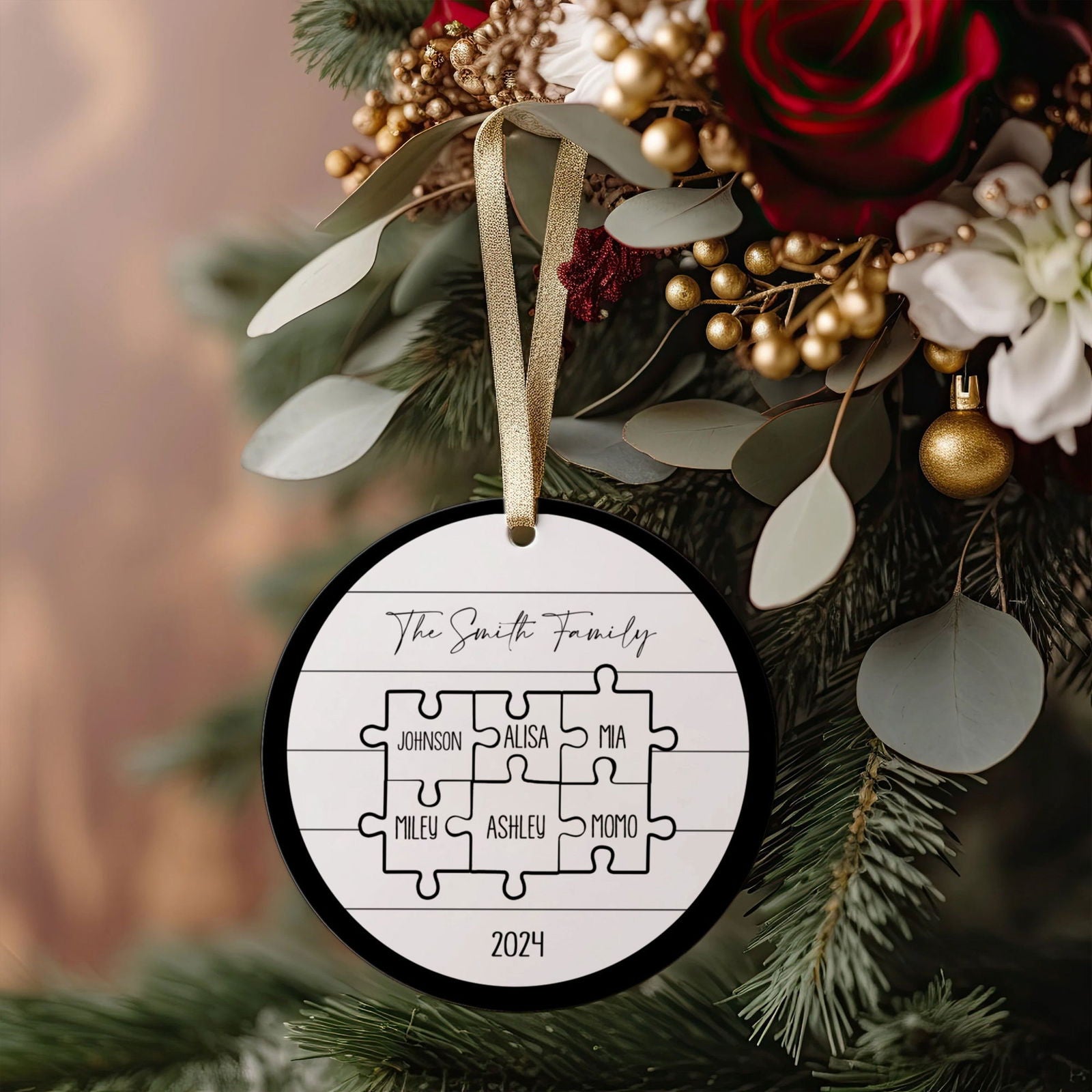 Custom Family Ornament, First Christmas Family Ornament CX01-28 - 19Gifts