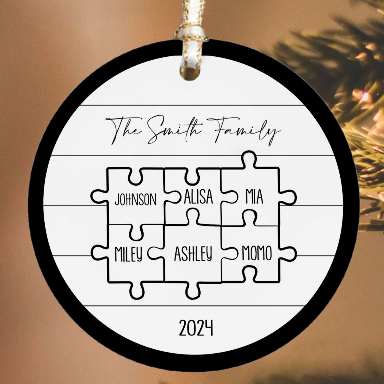Custom Family Ornament, First Christmas Family Ornament CX01-28 - 19Gifts