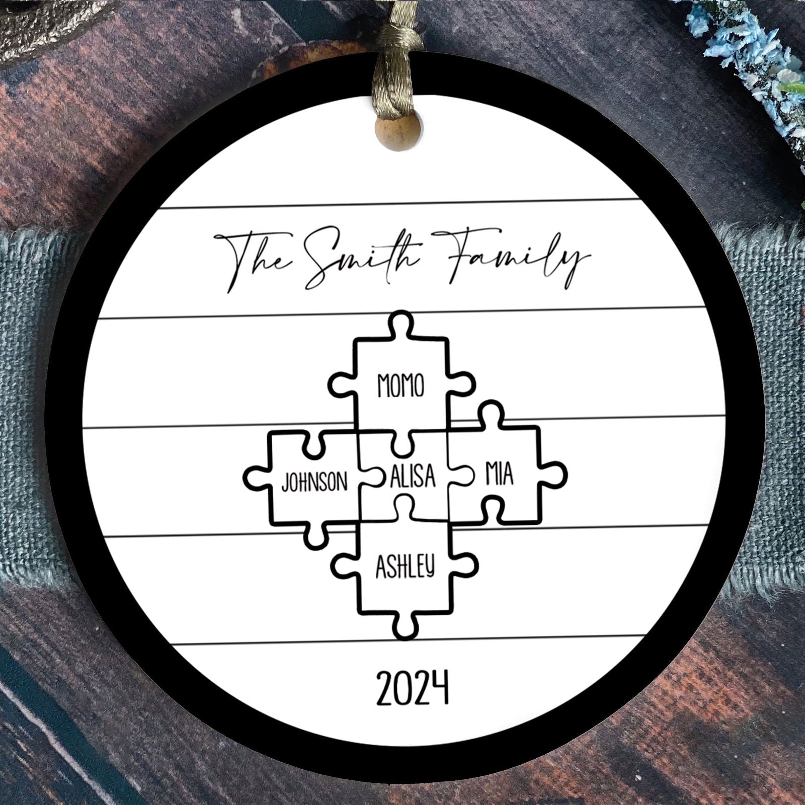 Custom Family Ornament, First Christmas Family Ornament CX01-28 - 19Gifts