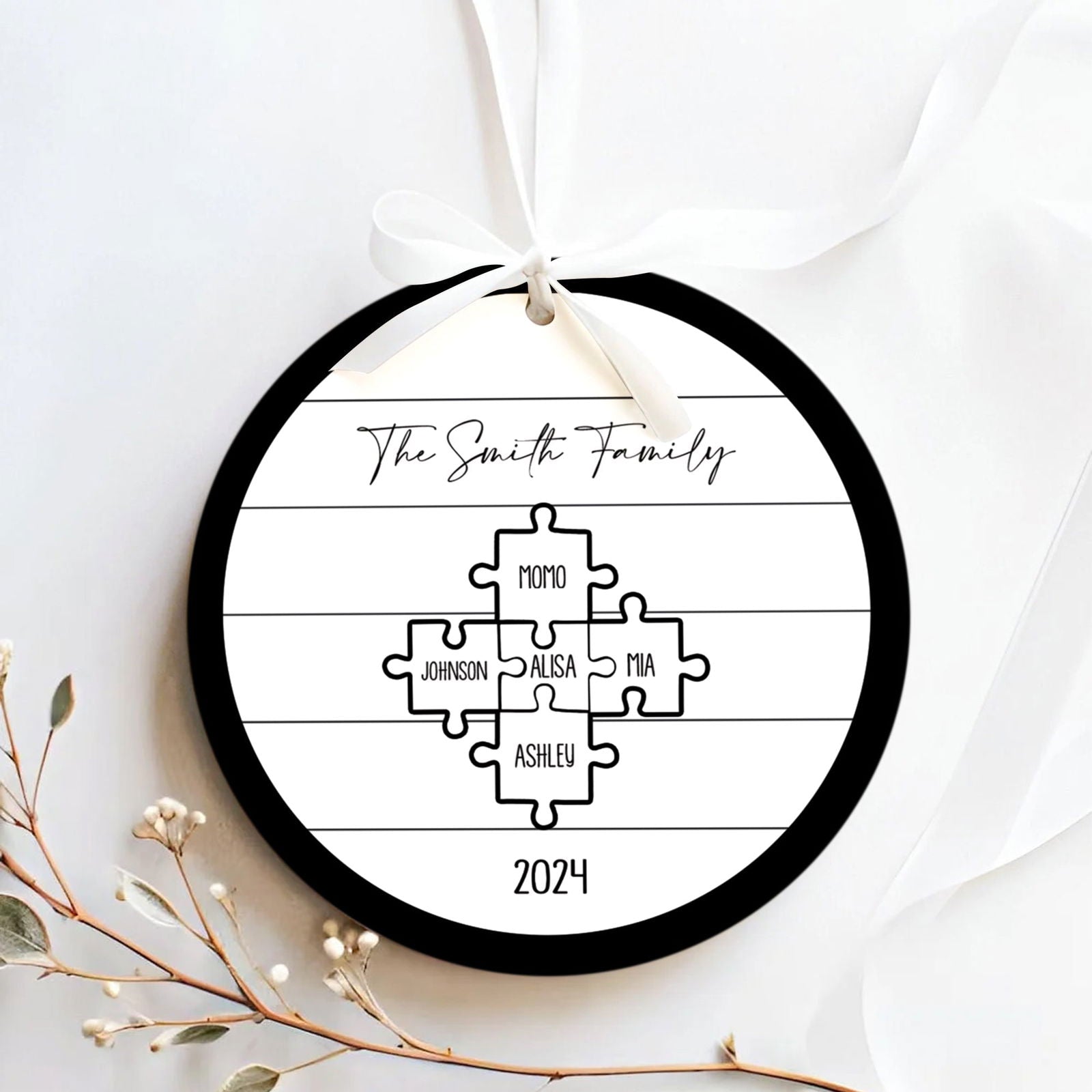Custom Family Ornament, First Christmas Family Ornament CX01-28 - 19Gifts