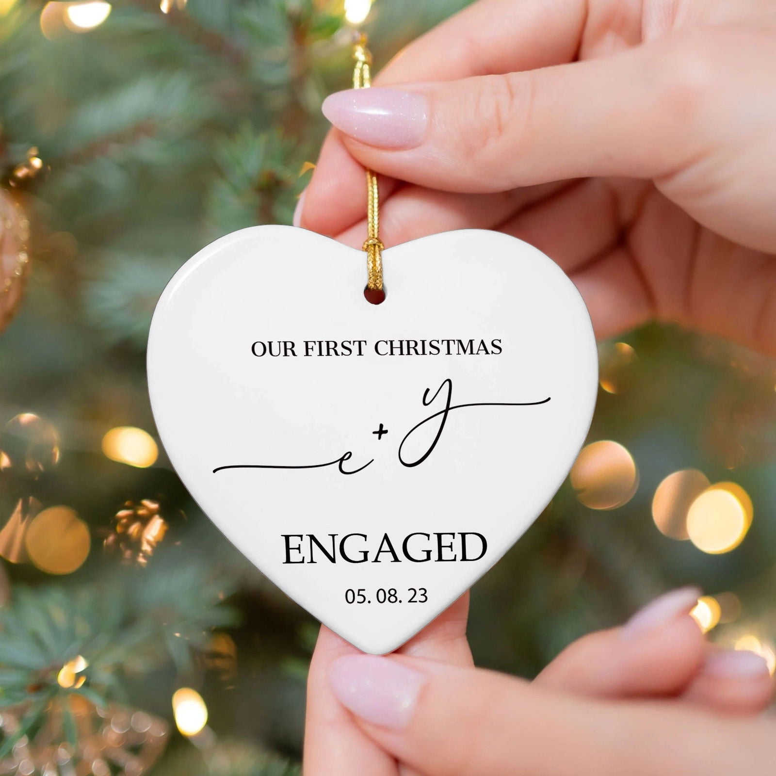 Custom First Christmas Married Ornament, Mr Mrs Ornament CY05-11 - 19Gifts