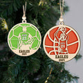 Custom Football Player, Personalized 2 Layer Ornament, Football Fan Gift CF421 - 19Gifts