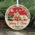 Custom House Address Christmas Ornament, Personalized First Christmas in Our New Home Ornament, Couples New Home Ornament CX01-2 - 19Gifts
