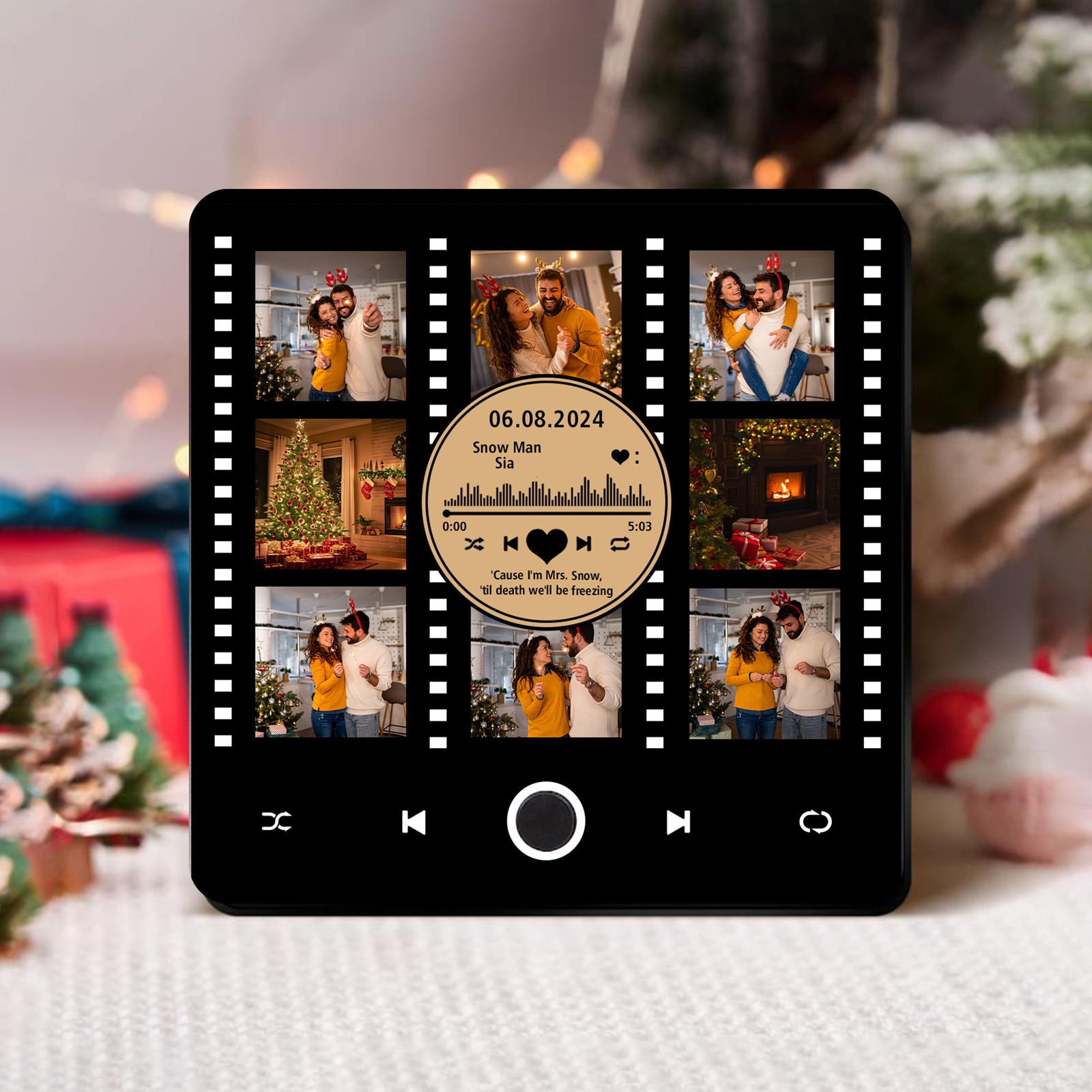 Custom Music Fridge Magnet, Photo Magnet, Valentine Day Gifts, Family Gifts MG04 - 19Gifts