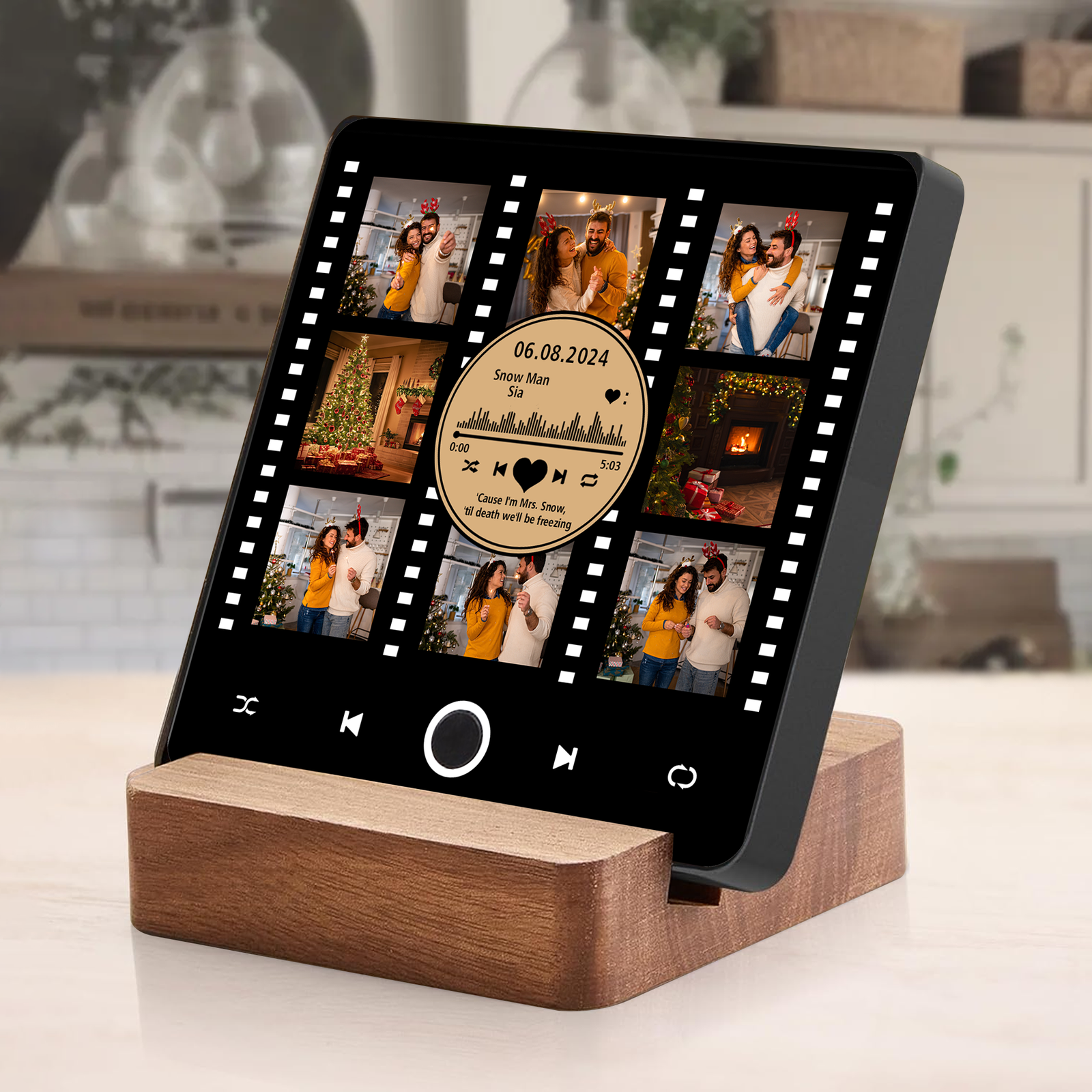Custom Music Fridge Magnet, Photo Magnet, Valentine Day Gifts, Family Gifts MG04 - 19Gifts