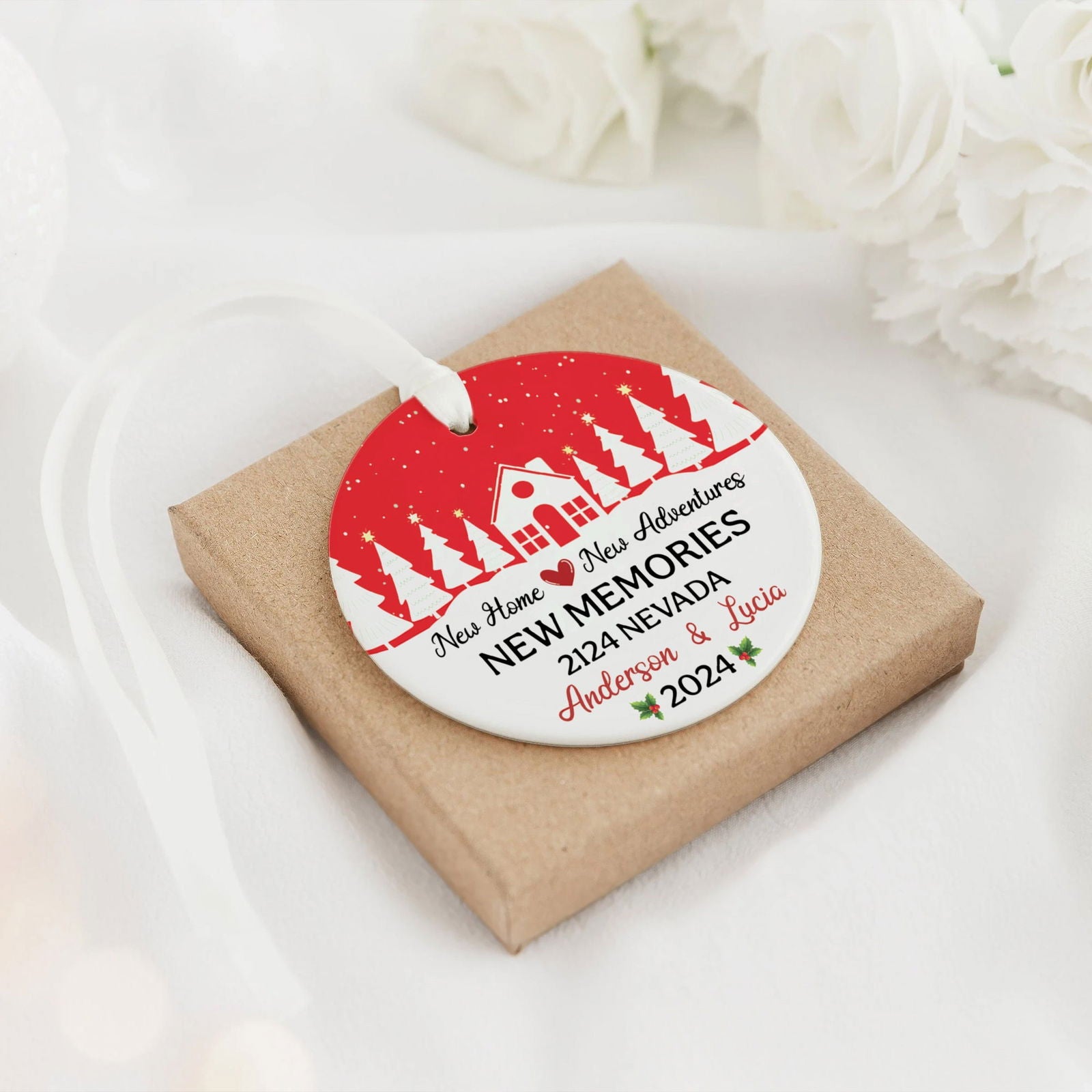 Custom New House Gift Ideas Ornament, Couples New Home Ornament, Housewarming Gifts, Personalized New Home Ornament CX01-10 - 19Gifts