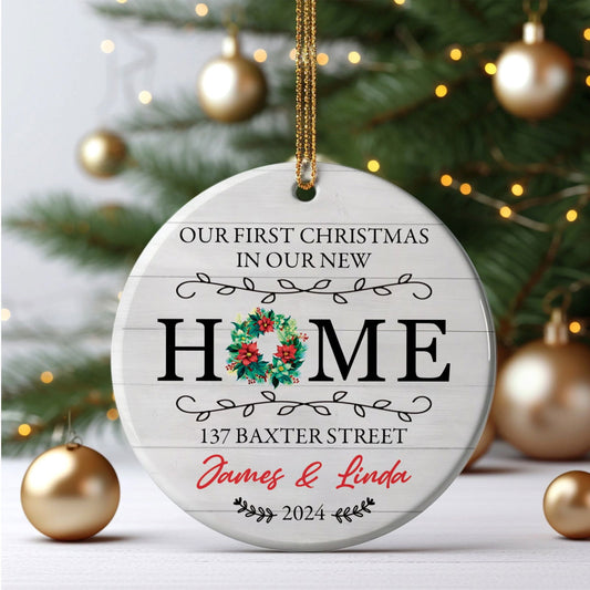 Custom New House Gift Ideas Ornament, Couples New Home Ornament, Housewarming Gifts, Personalized New Home Ornament CX01-12 - 19Gifts