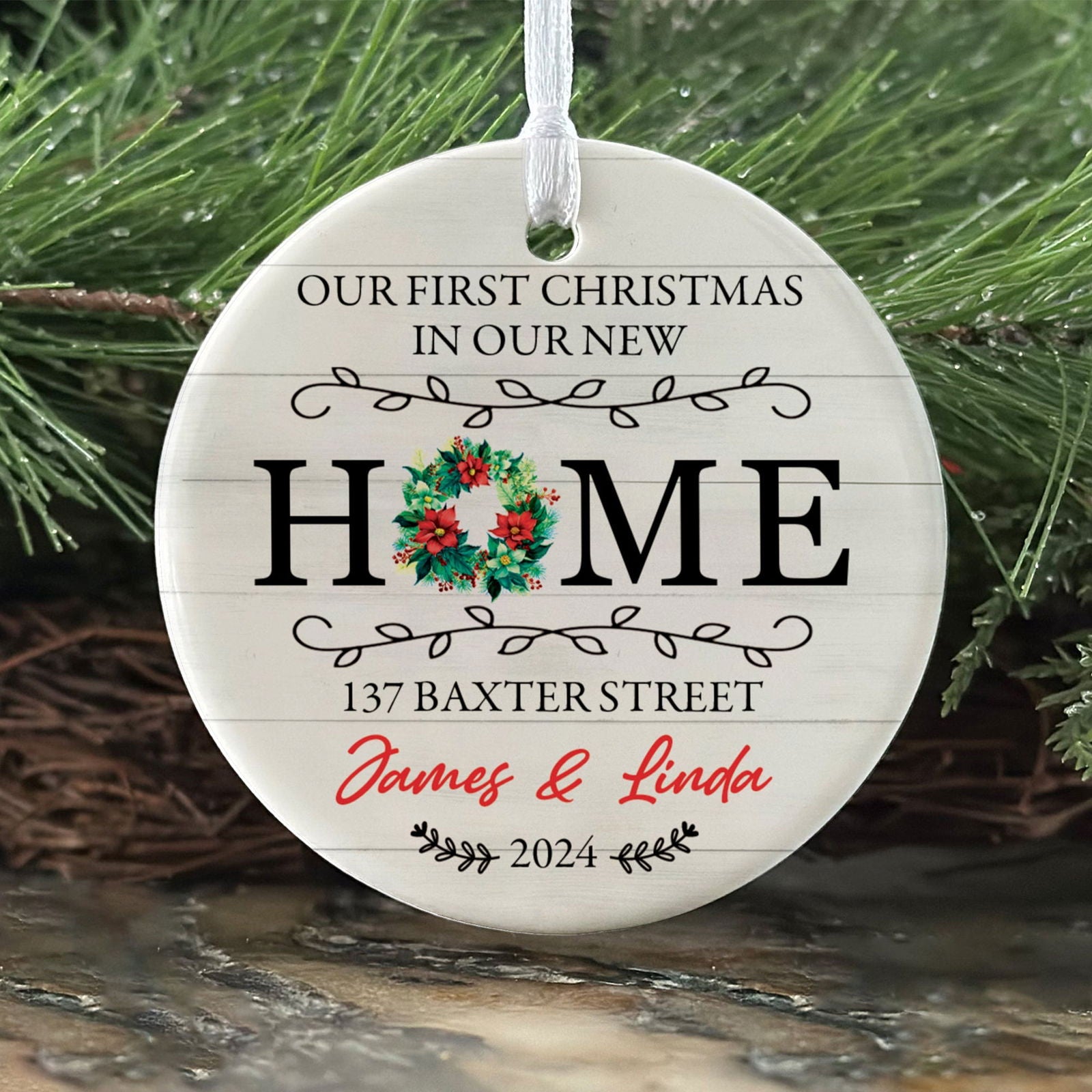 Custom New House Gift Ideas Ornament, Couples New Home Ornament, Housewarming Gifts, Personalized New Home Ornament CX01-12 - 19Gifts