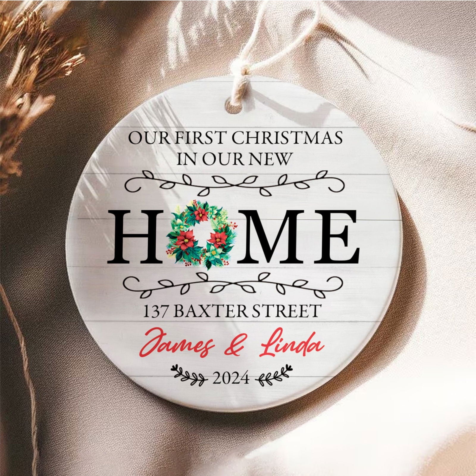 Custom New House Gift Ideas Ornament, Couples New Home Ornament, Housewarming Gifts, Personalized New Home Ornament CX01-12 - 19Gifts