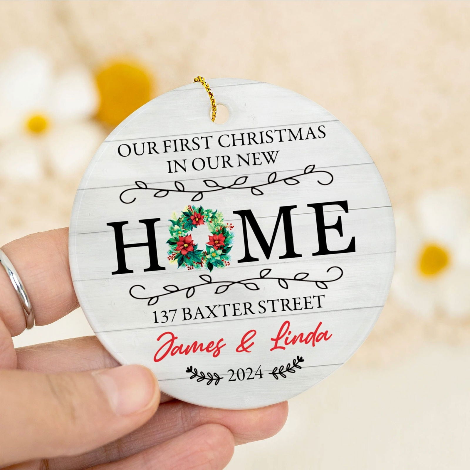 Custom New House Gift Ideas Ornament, Couples New Home Ornament, Housewarming Gifts, Personalized New Home Ornament CX01-12 - 19Gifts