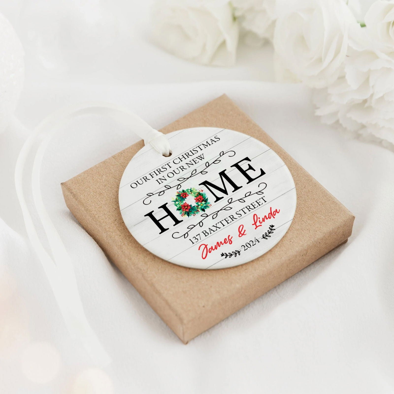 Custom New House Gift Ideas Ornament, Couples New Home Ornament, Housewarming Gifts, Personalized New Home Ornament CX01-12 - 19Gifts