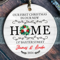 Custom New House Gift Ideas Ornament, Couples New Home Ornament, Housewarming Gifts, Personalized New Home Ornament CX01-12 - 19Gifts
