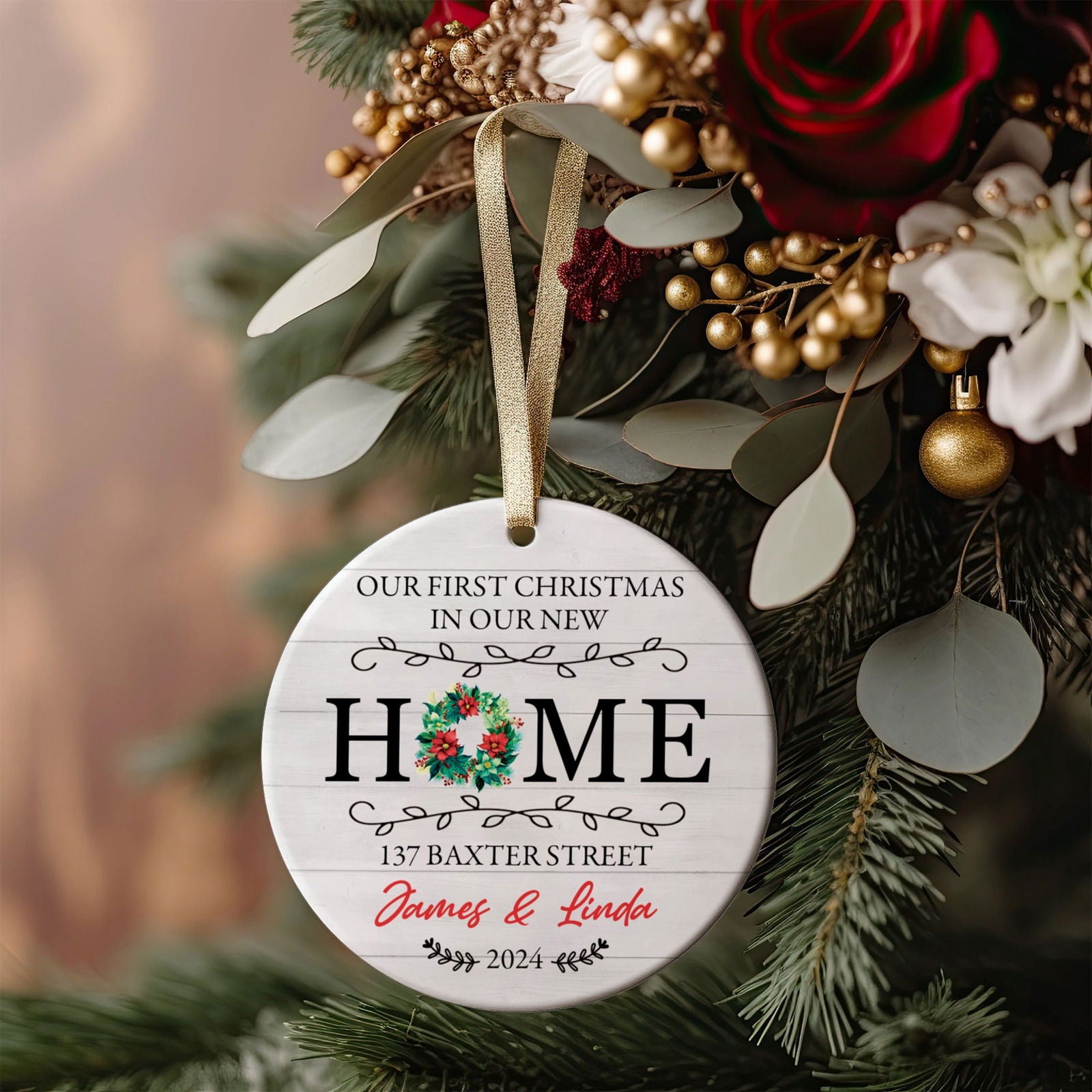 Custom New House Gift Ideas Ornament, Couples New Home Ornament, Housewarming Gifts, Personalized New Home Ornament CX01-12 - 19Gifts