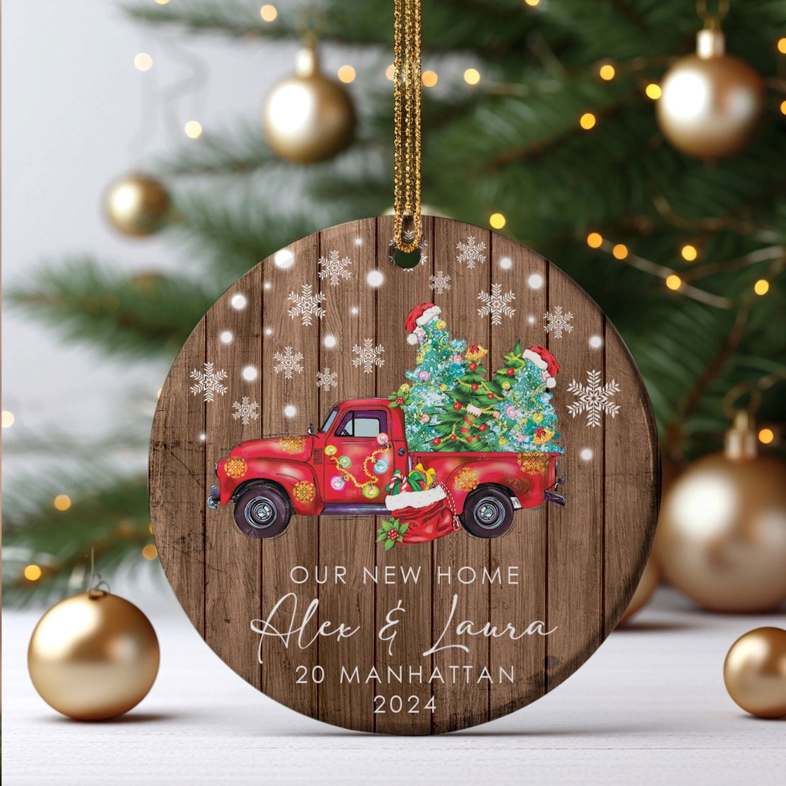 Custom New House Gift Ideas Ornament, Couples New Home Ornament, Housewarming Gifts, Personalized New Home Ornament CX01-9 - 19Gifts