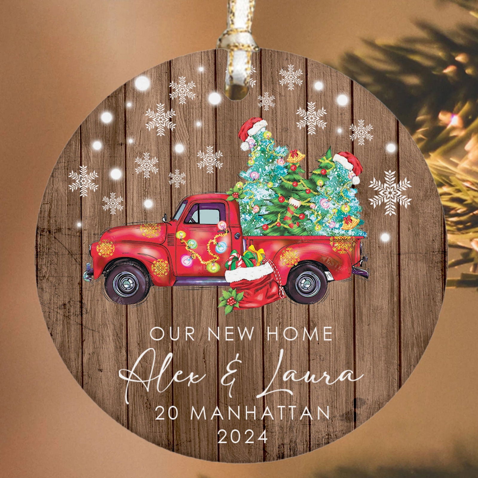 Custom New House Gift Ideas Ornament, Couples New Home Ornament, Housewarming Gifts, Personalized New Home Ornament CX01-9 - 19Gifts