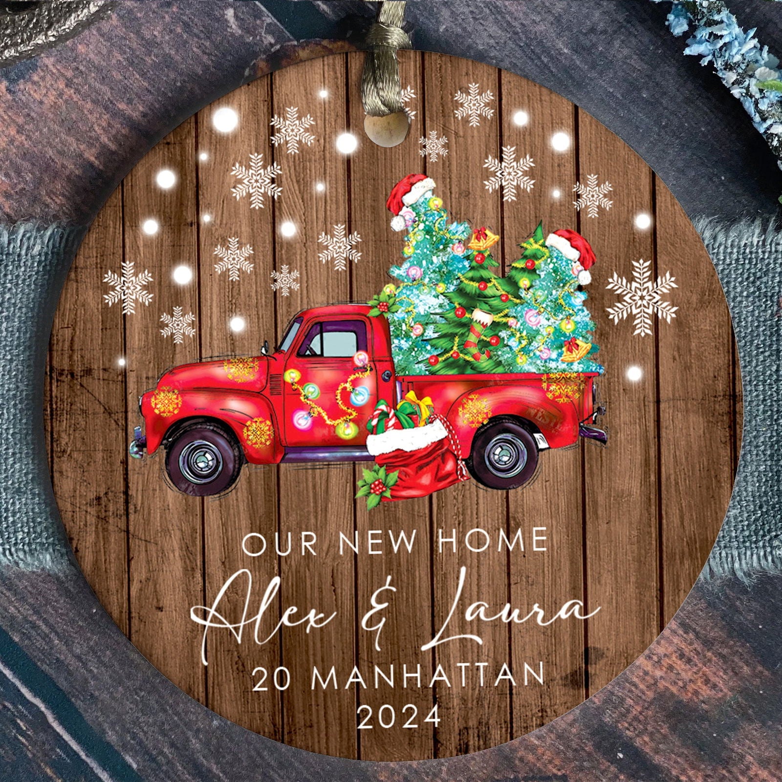 Custom New House Gift Ideas Ornament, Couples New Home Ornament, Housewarming Gifts, Personalized New Home Ornament CX01-9 - 19Gifts