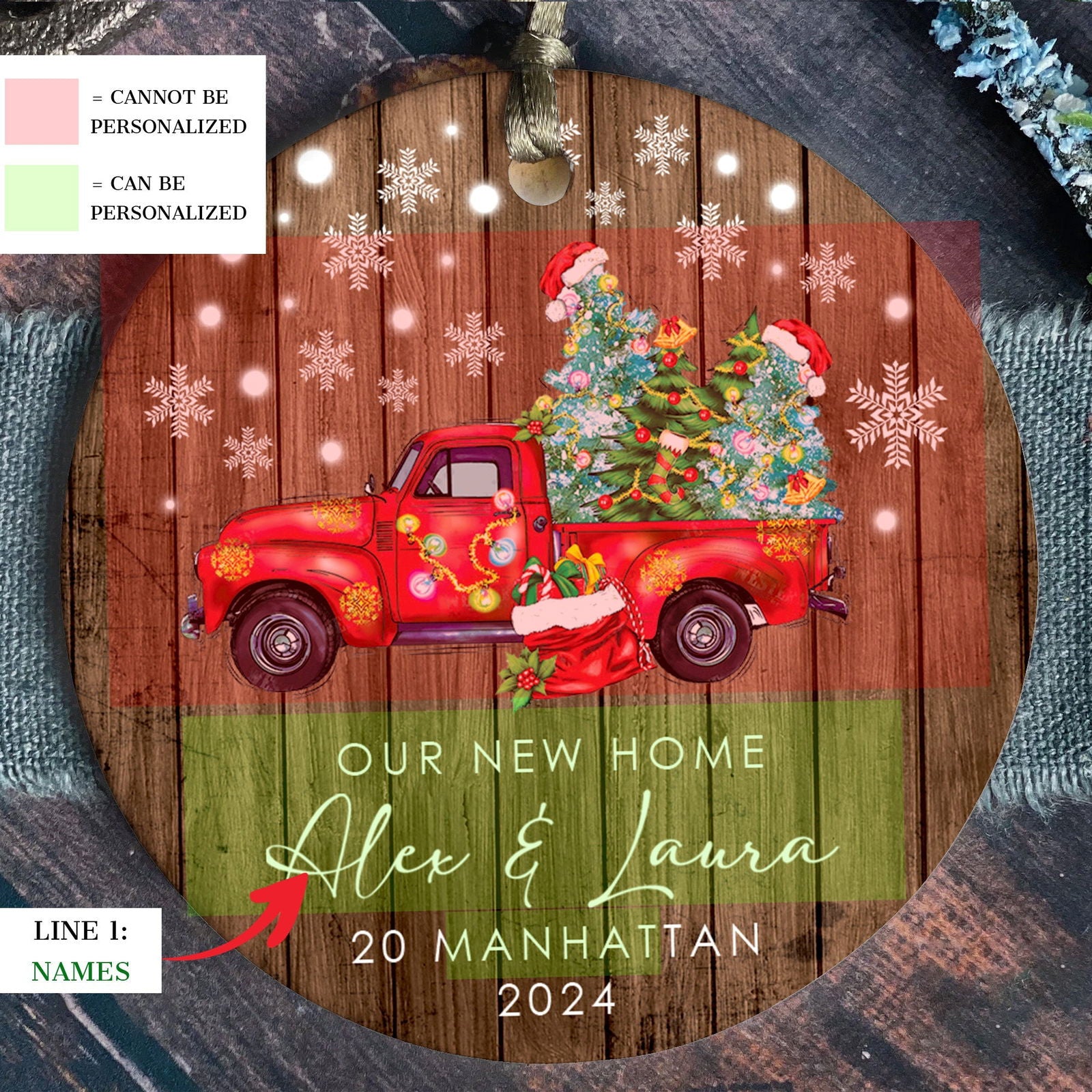 Custom New House Gift Ideas Ornament, Couples New Home Ornament, Housewarming Gifts, Personalized New Home Ornament CX01-9 - 19Gifts