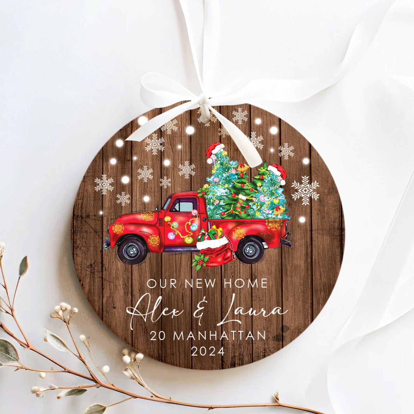 Custom New House Gift Ideas Ornament, Couples New Home Ornament, Housewarming Gifts, Personalized New Home Ornament CX01-9 - 19Gifts
