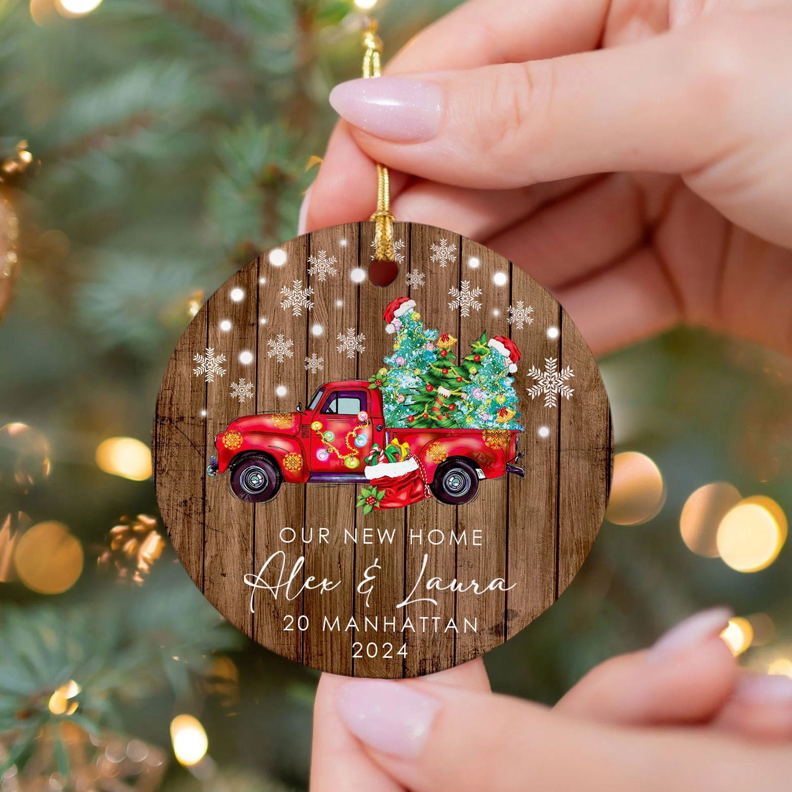 Custom New House Gift Ideas Ornament, Couples New Home Ornament, Housewarming Gifts, Personalized New Home Ornament CX01-9 - 19Gifts