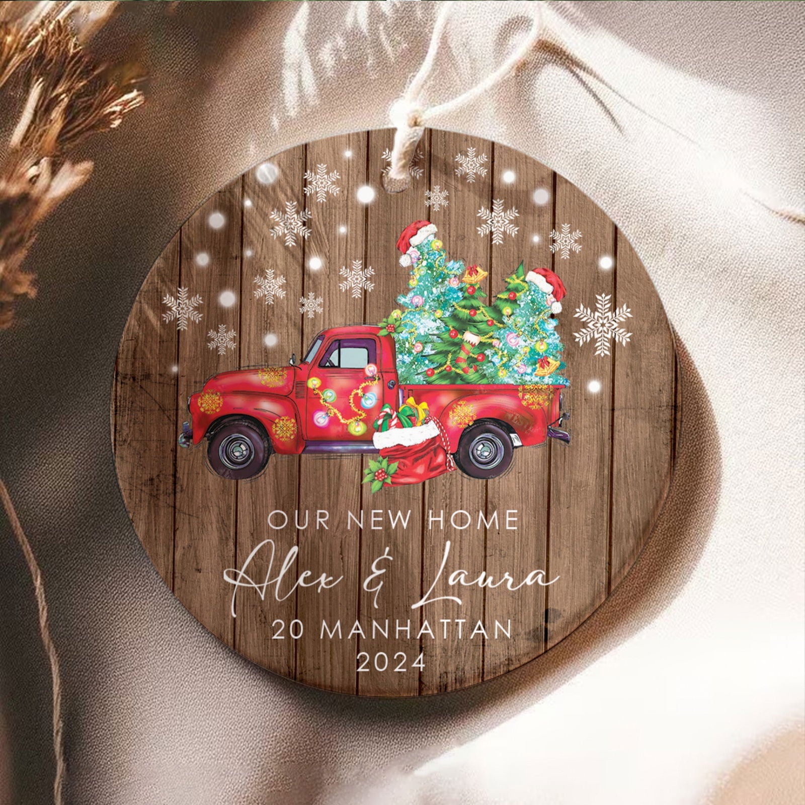 Custom New House Gift Ideas Ornament, Couples New Home Ornament, Housewarming Gifts, Personalized New Home Ornament CX01-9 - 19Gifts