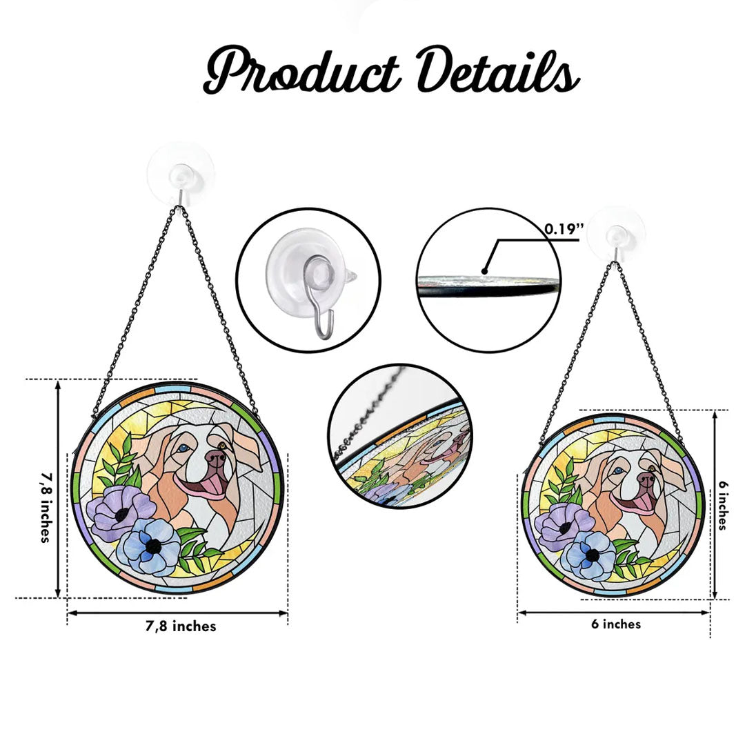 Custom Pet Portrait Picture Suncatcher, Gifts For Pet Lovers SC112 - 19Gifts