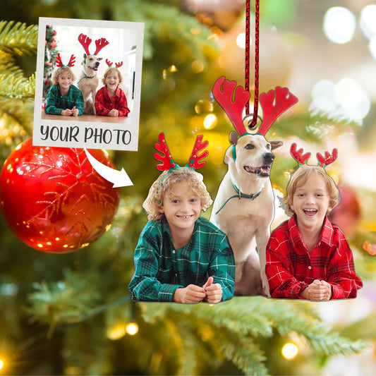 Custom Photo Christmas Ornament, Acrylic Christmas Ornament CF269 - 19Gifts