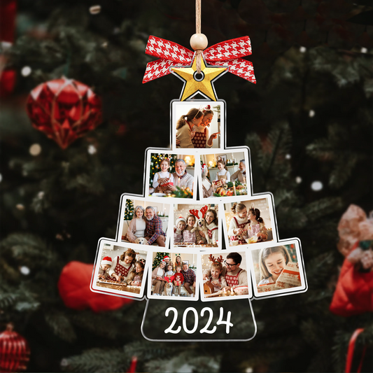 Custom Photo Tree Ornament, Acrylic Christmas Ornament	CF726 - 19Gifts