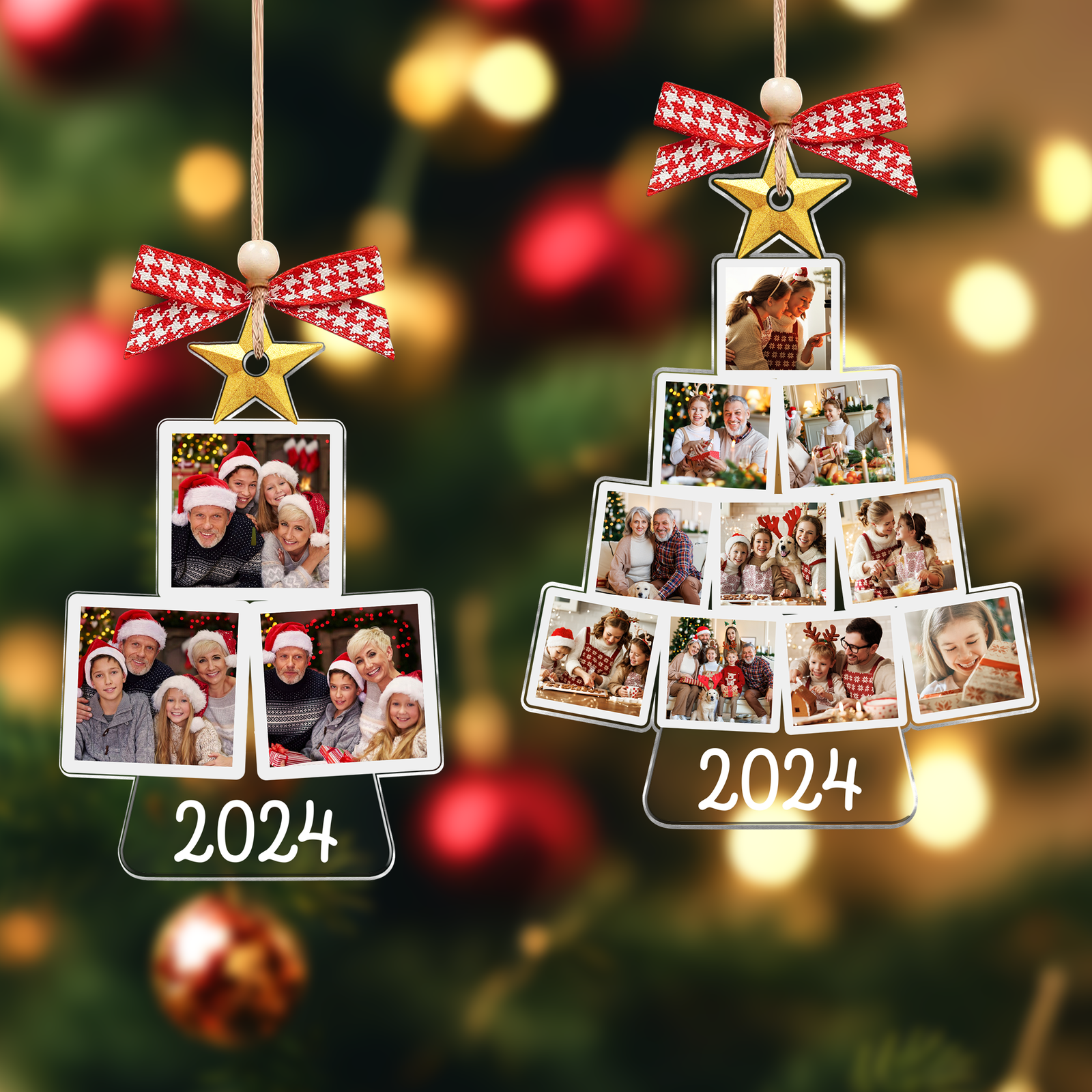 Custom Photo Tree Ornament, Acrylic Christmas Ornament	CF726 - 19Gifts