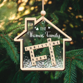 Custom Shaking Family Crossword Ornament, 3-Layered Puzzle Ornament CF345 - 19Gifts