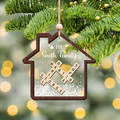 Custom Shaking Family Crossword Ornament, 3-Layered Puzzle Ornament CF345 - 19Gifts