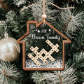 Custom Shaking Family Crossword Ornament, 3-Layered Puzzle Ornament CF345 - 19Gifts