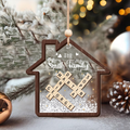 Custom Shaking Family Crossword Ornament, 3-Layered Puzzle Ornament CF345 - 19Gifts