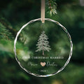 Custom Wedding Christmas Tree Ornament, Custom Location Map Wedding Ornament GX05-17 - 19Gifts