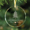 Custom Wedding Christmas Tree Ornament, Custom Location Map Wedding Ornament GX05-17 - 19Gifts