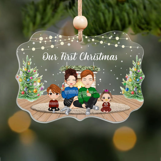 Customize Acrylic Ornament Gift for Family, Family Christmas Ornament CF716 - 19Gifts