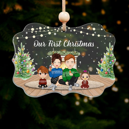 Customize Acrylic Ornament Gift for Family, Family Christmas Ornament CF716 - 19Gifts
