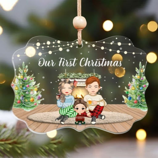 Customize Acrylic Ornament Gift for Family, Family Christmas Ornament CF716 - 19Gifts