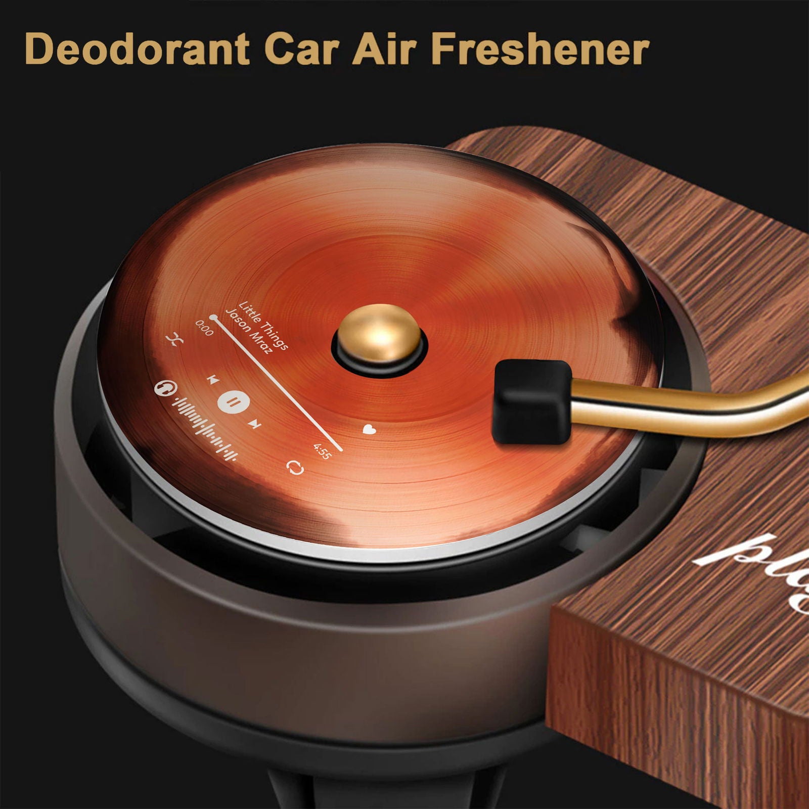 Customized Car Air Freshener With Your Photo, Custom Record Player Car Air Freshener VR02 - 19Gifts