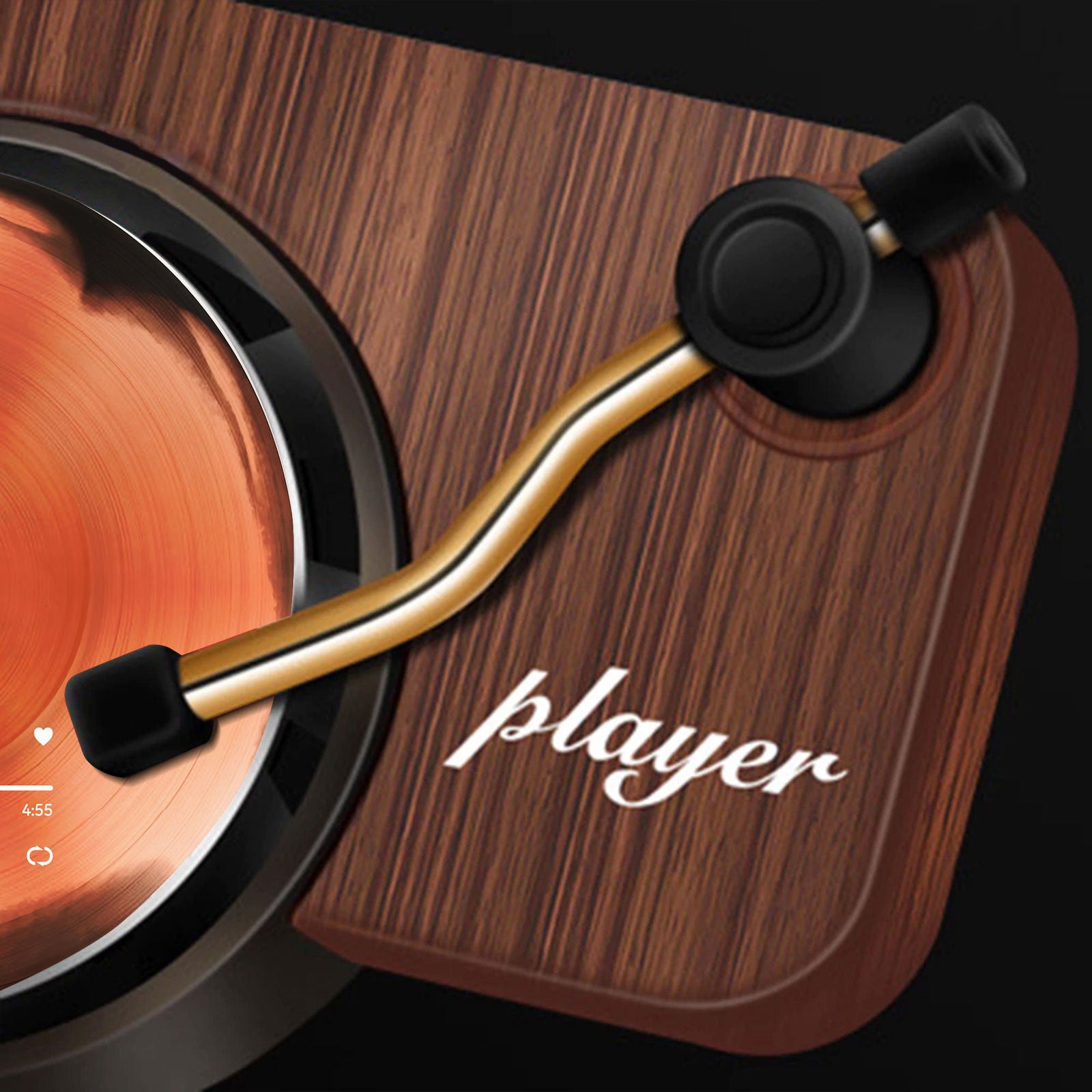 Customized Car Air Freshener With Your Photo, Custom Record Player Car Air Freshener VR02 - 19Gifts