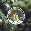 Customized Couple Ornament, Glass Christmas Ornament, GX08 - 19Gifts