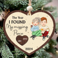Customized Couple Ornament, Two Layer Wooden Christmas Ornament, CF807 - 19Gifts