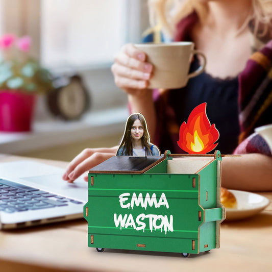 Customized Dumpster Pencil Holder With Name and Your Picture, DP12 - 19Gifts