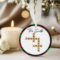 Customized Family Crossword Ornament, Christmas Ceramic Ornament CX06-68 - 19Gifts