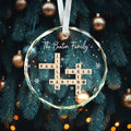 Customized Family Crossword Ornament, Family Names Crossword Puzzle Ornament GX04-S94 - 19Gifts