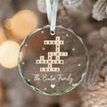 Customized Family Crossword Ornament, Family Names Crossword Puzzle Ornament GX04-S94 - 19Gifts
