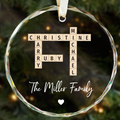 Customized Family Crossword Ornament, Family Names Crossword Puzzle Ornament GX04-S94 - 19Gifts