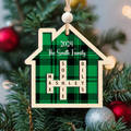 Customized Family Crossword Ornament, Two Layer Wooden Christmas Ornament CF667 - 19Gifts
