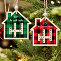 Customized Family Crossword Ornament, Two Layer Wooden Christmas Ornament CF667 - 19Gifts