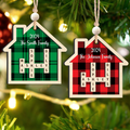 Customized Family Crossword Ornament, Two Layer Wooden Christmas Ornament CF667 - 19Gifts