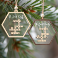 Customized Family Crossword Ornament, Two Layer Wooden and Acrylic Christmas Family Ornament, CF910 - 19Gifts